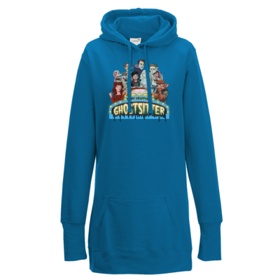 Motiv: Lady Longline Hoodie - Ghostsitter - bestimme auf Wunsch Details wie Produkt, Grösse, Farbe und Position selbst ! Motiv: Lady Longline Hoodie - Ghostsitter