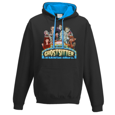 Motiv: Two-Tone Hoodie - Ghostsitter - bestimme auf Wunsch Details wie Produkt, Grösse, Farbe und Position selbst ! Motiv: Two-Tone Hoodie - Ghostsitter