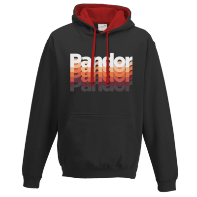 Motiv: Two-Tone Hoodie - Pandor Schriftzug20 - bestimme auf Wunsch Details wie Produkt, Grösse, Farbe und Position selbst ! Motiv: Two-Tone Hoodie - Pandor Schriftzug20