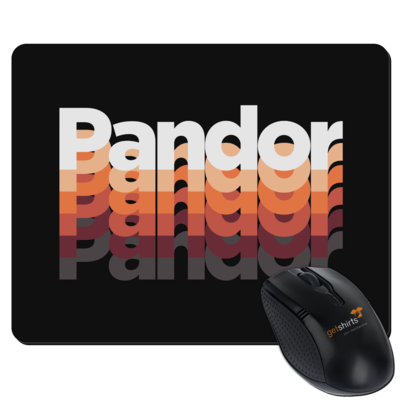 Motiv: Mousepad Textil - Pandor Schriftzug20 - bestimme auf Wunsch Details wie Produkt, Grösse, Farbe und Position selbst ! Motiv: Mousepad Textil - Pandor Schriftzug20