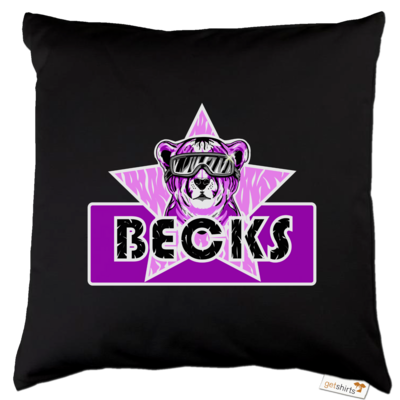 Motiv: Kissen Baumwolle - Becks - bestimme auf Wunsch Details wie Produkt, Grösse, Farbe und Position selbst ! Motiv: Kissen Baumwolle - Becks