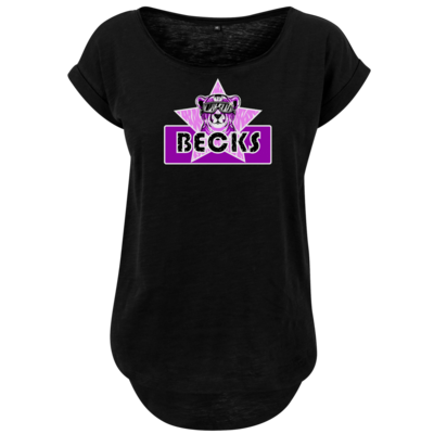Motiv: Ladies Long Slub Tee - Becks - bestimme auf Wunsch Details wie Produkt, Grösse, Farbe und Position selbst ! Motiv: Ladies Long Slub Tee - Becks