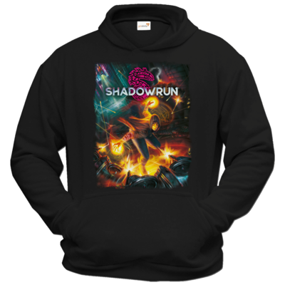 Motiv: Hoodie Classic - Shadowrun Cover - bestimme auf Wunsch Details wie Produkt, Grösse, Farbe und Position selbst ! Motiv: Hoodie Classic - Shadowrun Cover