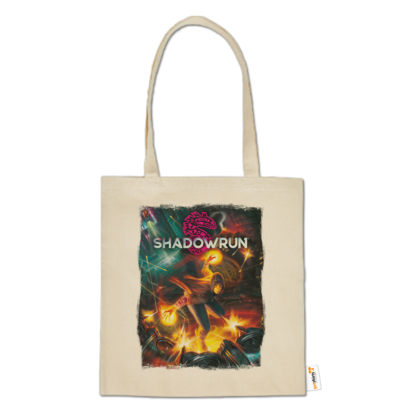Motiv: Baumwolltasche - Shadowrun (r) Cover - bestimme auf Wunsch Details wie Produkt, Grösse, Farbe und Position selbst ! Motiv: Baumwolltasche - Shadowrun (r) Cover