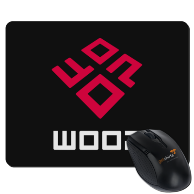 Motiv: Mousepad Textil - Woop Logo - bestimme auf Wunsch Details wie Produkt, Grösse, Farbe und Position selbst ! Motiv: Mousepad Textil - Woop Logo