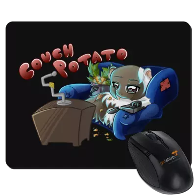 Motiv: Mousepad Textil - Couch Potato - Meeries - bestimme auf Wunsch Details wie Produkt, Grösse, Farbe und Position selbst ! Motiv: Mousepad Textil - Couch Potato - Meeries