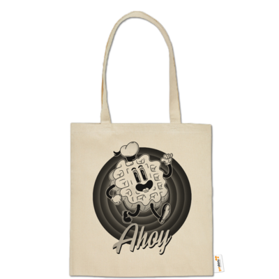 Motiv: Baumwolltasche - Ahoy - bestimme auf Wunsch Details wie Produkt, Grösse, Farbe und Position selbst ! Motiv: Baumwolltasche - Ahoy