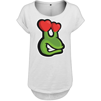 Motiv: Ladies Long Slub Tee - Emote Love - bestimme auf Wunsch Details wie Produkt, Grösse, Farbe und Position selbst ! Motiv: Ladies Long Slub Tee - Emote Love