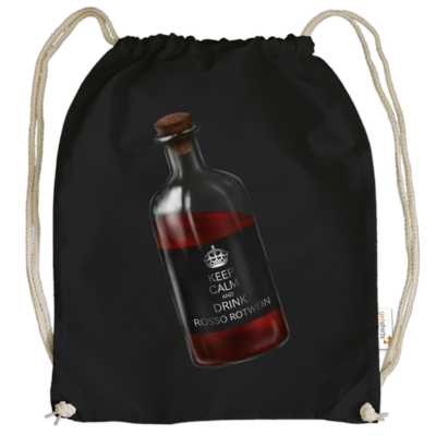 Motiv: Cotton Gymsac - Rosso Rotwein - bestimme auf Wunsch Details wie Produkt, Grösse, Farbe und Position selbst ! Motiv: Cotton Gymsac - Rosso Rotwein