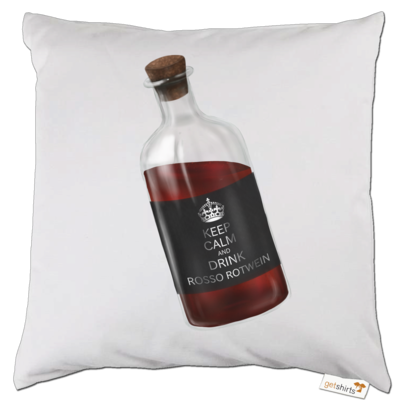 Motiv: Kissen - Rosso Rotwein - bestimme auf Wunsch Details wie Produkt, Grösse, Farbe und Position selbst ! Motiv: Kissen - Rosso Rotwein