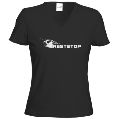 Motiv: T-Shirts Damen V-Neck FAIR WEAR - Citko´s RestStop lang - bestimme auf Wunsch Details wie Produkt, Grösse, Farbe und Position selbst ! Motiv: T-Shirts Damen V-Neck FAIR WEAR - Citko´s RestStop lang