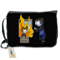 Motiv: Schultertasche - Captain Social Media - bestimme auf Wunsch Details wie Produkt, Grösse, Farbe und Position selbst ! Motiv: Schultertasche - Captain Social Media