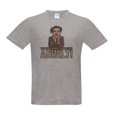 Motiv: T-Shirt V-Neck FAIR WEAR - Feuerflieg - Anwalt - bestimme auf Wunsch Details wie Produkt, Grösse, Farbe und Position selbst ! Motiv: T-Shirt V-Neck FAIR WEAR - Feuerflieg - Anwalt