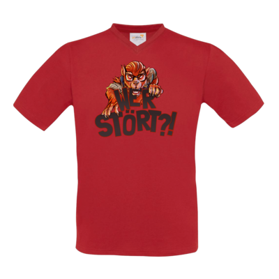 Motiv: T-Shirt V-Neck FAIR WEAR - Welf - Wer stört - bestimme auf Wunsch Details wie Produkt, Grösse, Farbe und Position selbst ! Motiv: T-Shirt V-Neck FAIR WEAR - Welf - Wer stört
