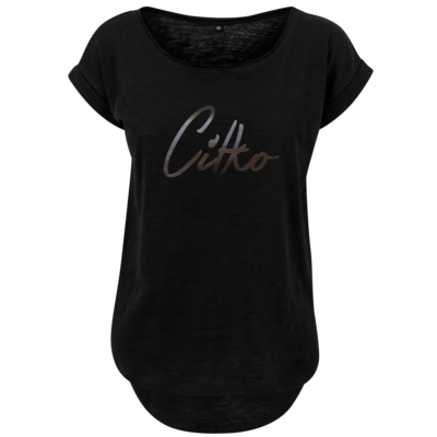Motiv: Ladies Long Slub Tee - Citko Moon - bestimme auf Wunsch Details wie Produkt, Grösse, Farbe und Position selbst ! Motiv: Ladies Long Slub Tee - Citko Moon