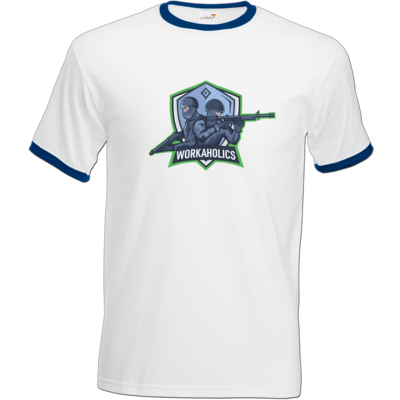 Motiv: T-Shirt Ringer - Logo - bestimme auf Wunsch Details wie Produkt, Grösse, Farbe und Position selbst ! Motiv: T-Shirt Ringer - Logo