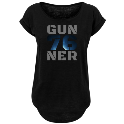 Motiv: Ladies Long Slub Tee - Gun76ner Block - bestimme auf Wunsch Details wie Produkt, Grösse, Farbe und Position selbst ! Motiv: Ladies Long Slub Tee - Gun76ner Block