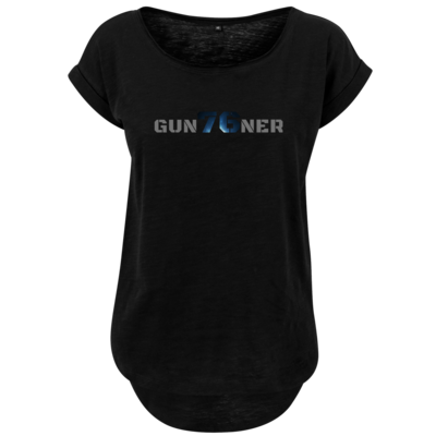 Motiv: Ladies Long Slub Tee - Gun76ner Lang - bestimme auf Wunsch Details wie Produkt, Grösse, Farbe und Position selbst ! Motiv: Ladies Long Slub Tee - Gun76ner Lang