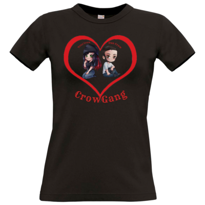 Motiv: T-Shirt Damen Premium FAIR WEAR - Trixi und Dan in Love - bestimme auf Wunsch Details wie Produkt, Grösse, Farbe und Position selbst ! Motiv: T-Shirt Damen Premium FAIR WEAR - Trixi und Dan in Love