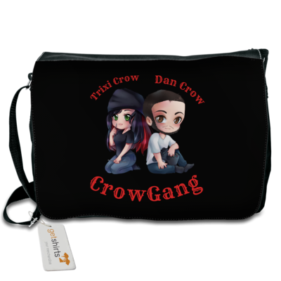 Motiv: Schultertasche - Trixi und Dan - bestimme auf Wunsch Details wie Produkt, Grösse, Farbe und Position selbst ! Motiv: Schultertasche - Trixi und Dan