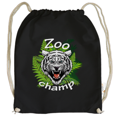 Motiv: Cotton Gymsac - ZoochampLogo - bestimme auf Wunsch Details wie Produkt, Grösse, Farbe und Position selbst ! Motiv: Cotton Gymsac - ZoochampLogo