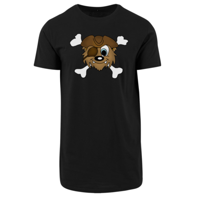 Motiv: Shaped Long Tee - PIRATENBAER - bestimme auf Wunsch Details wie Produkt, Grösse, Farbe und Position selbst ! Motiv: Shaped Long Tee - PIRATENBAER