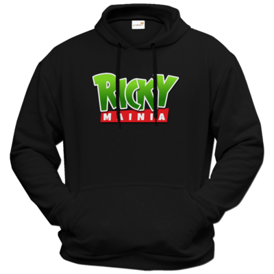 Motiv: Hoodie Premium FAIR WEAR - Rickymainia Logo - bestimme auf Wunsch Details wie Produkt, Grösse, Farbe und Position selbst ! Motiv: Hoodie Premium FAIR WEAR - Rickymainia Logo
