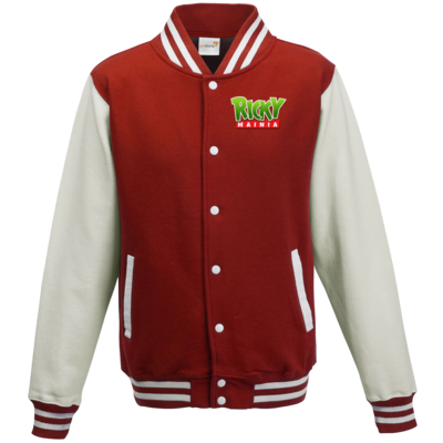 Motiv: College Jacke - Rickymainia Logo - bestimme auf Wunsch Details wie Produkt, Grösse, Farbe und Position selbst ! Motiv: College Jacke - Rickymainia Logo