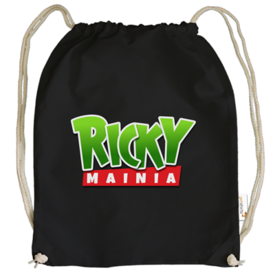 Motiv: Cotton Gymsac - Rickymainia Logo - bestimme auf Wunsch Details wie Produkt, Grösse, Farbe und Position selbst ! Motiv: Cotton Gymsac - Rickymainia Logo