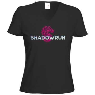 Motiv: T-Shirts Damen V-Neck FAIR WEAR - Shadowrun (r) Logo - bestimme auf Wunsch Details wie Produkt, Grösse, Farbe und Position selbst ! Motiv: T-Shirts Damen V-Neck FAIR WEAR - Shadowrun (r) Logo