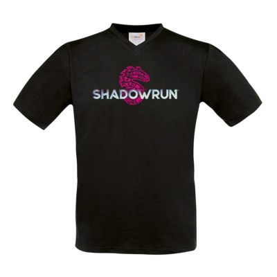 Motiv: T-Shirt V-Neck FAIR WEAR - Shadowrun (r) Logo - bestimme auf Wunsch Details wie Produkt, Grösse, Farbe und Position selbst ! Motiv: T-Shirt V-Neck FAIR WEAR - Shadowrun (r) Logo