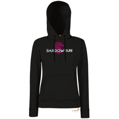 Motiv: Hoodie Damen Classic - Shadowrun (r) Logo - bestimme auf Wunsch Details wie Produkt, Grösse, Farbe und Position selbst ! Motiv: Hoodie Damen Classic - Shadowrun (r) Logo