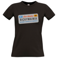 Motiv: T-Shirt Damen Premium FAIR WEAR - Rickymainia Kennzeichen - bestimme auf Wunsch Details wie Produkt, Grösse, Farbe und Position selbst ! Motiv: T-Shirt Damen Premium FAIR WEAR - Rickymainia Kennzeichen