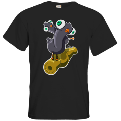 Motiv: T-Shirt Premium FAIR WEAR - Taubenstange - bestimme auf Wunsch Details wie Produkt, Grösse, Farbe und Position selbst ! Motiv: T-Shirt Premium FAIR WEAR - Taubenstange