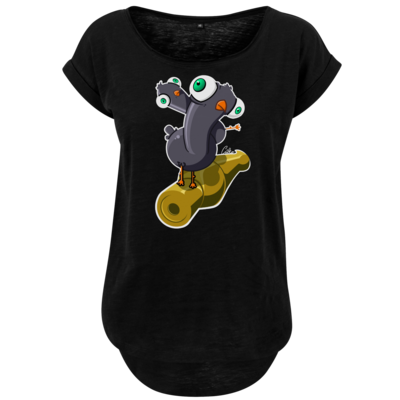 Motiv: Ladies Long Slub Tee - Taubenstange - bestimme auf Wunsch Details wie Produkt, Grösse, Farbe und Position selbst ! Motiv: Ladies Long Slub Tee - Taubenstange
