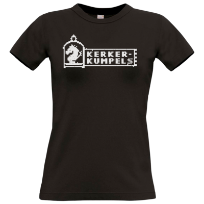 Motiv: T-Shirt Damen Premium FAIR WEAR - Kerkerkumpels Logo S/W - bestimme auf Wunsch Details wie Produkt, Grösse, Farbe und Position selbst ! Motiv: T-Shirt Damen Premium FAIR WEAR - Kerkerkumpels Logo S/W