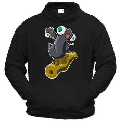 Motiv: Hoodie Classic - Taubenstange - bestimme auf Wunsch Details wie Produkt, Grösse, Farbe und Position selbst ! Motiv: Hoodie Classic - Taubenstange