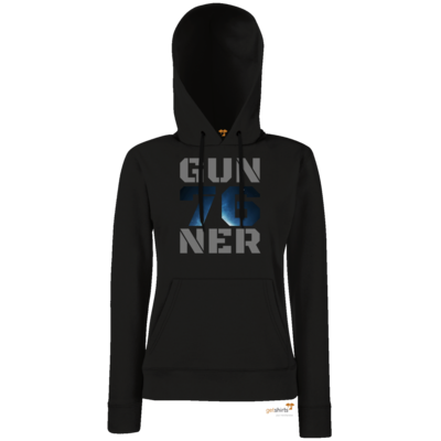 Motiv: Hoodie Damen Classic - Gun76ner Block - bestimme auf Wunsch Details wie Produkt, Grösse, Farbe und Position selbst ! Motiv: Hoodie Damen Classic - Gun76ner Block