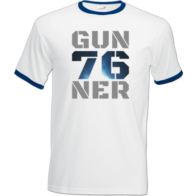 Motiv: T-Shirt Ringer - Gun76ner Block - bestimme auf Wunsch Details wie Produkt, Grösse, Farbe und Position selbst ! Motiv: T-Shirt Ringer - Gun76ner Block