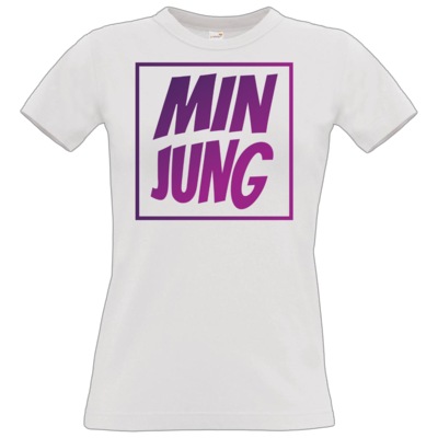 Motiv: T-Shirt Damen Premium FAIR WEAR - Min Jung - bestimme auf Wunsch Details wie Produkt, Grösse, Farbe und Position selbst ! Motiv: T-Shirt Damen Premium FAIR WEAR - Min Jung