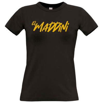 Motiv: T-Shirt Damen Premium FAIR WEAR - Elmaddini-Schriftzug - bestimme auf Wunsch Details wie Produkt, Grösse, Farbe und Position selbst ! Motiv: T-Shirt Damen Premium FAIR WEAR - Elmaddini-Schriftzug