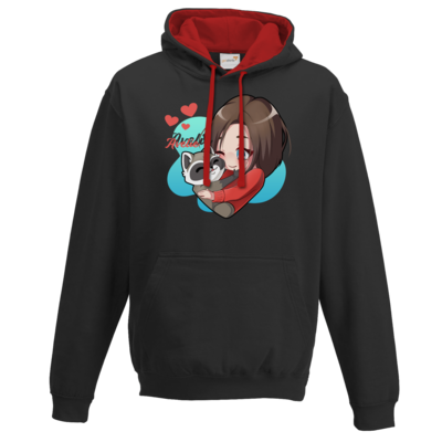 Motiv: Two-Tone Hoodie - Hug - bestimme auf Wunsch Details wie Produkt, Grösse, Farbe und Position selbst ! Motiv: Two-Tone Hoodie - Hug