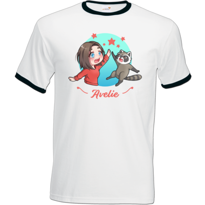 Motiv: T-Shirt Ringer - Highfive - bestimme auf Wunsch Details wie Produkt, Grösse, Farbe und Position selbst ! Motiv: T-Shirt Ringer - Highfive