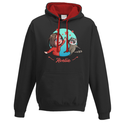 Motiv: Two-Tone Hoodie - Highfive - bestimme auf Wunsch Details wie Produkt, Grösse, Farbe und Position selbst ! Motiv: Two-Tone Hoodie - Highfive