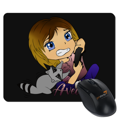 Motiv: Mousepad Textil - Avelie - Logo - bestimme auf Wunsch Details wie Produkt, Grösse, Farbe und Position selbst ! Motiv: Mousepad Textil - Avelie - Logo
