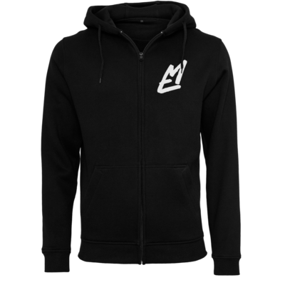 Motiv: Heavy Zip-Hoodie - EM-Logo-Standard - bestimme auf Wunsch Details wie Produkt, Grösse, Farbe und Position selbst ! Motiv: Heavy Zip-Hoodie - EM-Logo-Standard