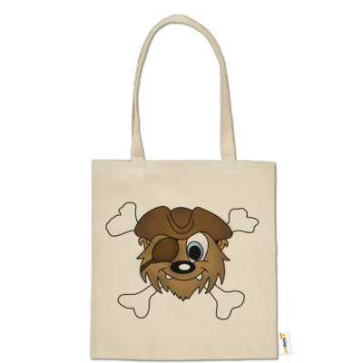 Motiv: Baumwolltasche - PIRATENBAER - bestimme auf Wunsch Details wie Produkt, Grösse, Farbe und Position selbst ! Motiv: Baumwolltasche - PIRATENBAER