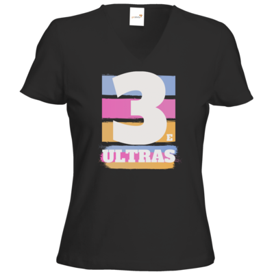 Motiv: T-Shirt Damen V-Neck Classic - 3eultras - bestimme auf Wunsch Details wie Produkt, Grösse, Farbe und Position selbst ! Motiv: T-Shirt Damen V-Neck Classic - 3eultras