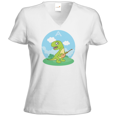 Motiv: T-Shirt Damen V-Neck Classic - voplogo - bestimme auf Wunsch Details wie Produkt, Grösse, Farbe und Position selbst ! Motiv: T-Shirt Damen V-Neck Classic - voplogo