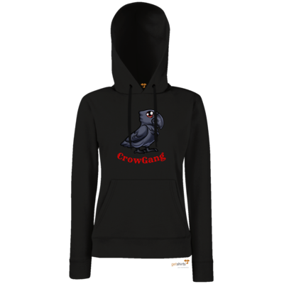 Motiv: Hoodie Damen Classic - CrowRabe - bestimme auf Wunsch Details wie Produkt, Grösse, Farbe und Position selbst ! Motiv: Hoodie Damen Classic - CrowRabe